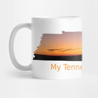 My Tennessee Home - Orange Sunset Over Small Town Mug